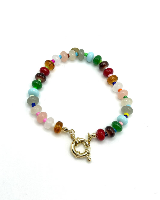Semi Precious Stone Beaded Bracelet