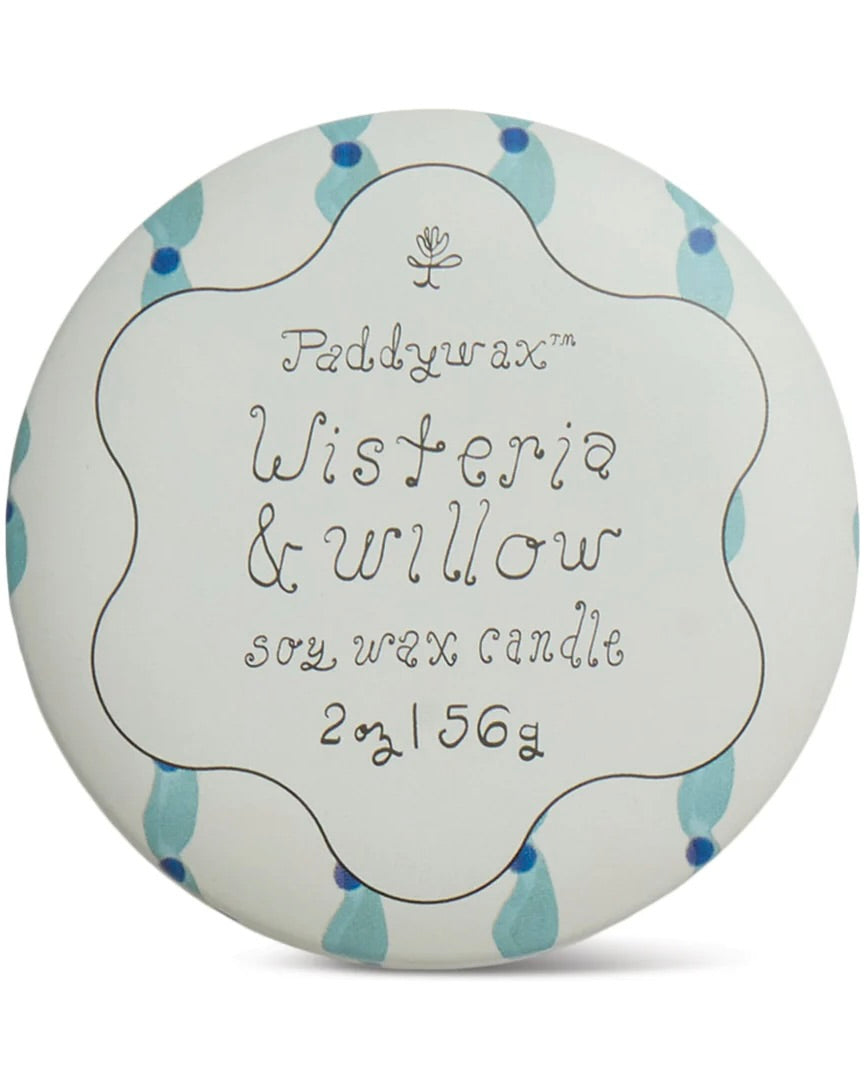 Tulip Printed Tin Candle - Wisteria & Willow