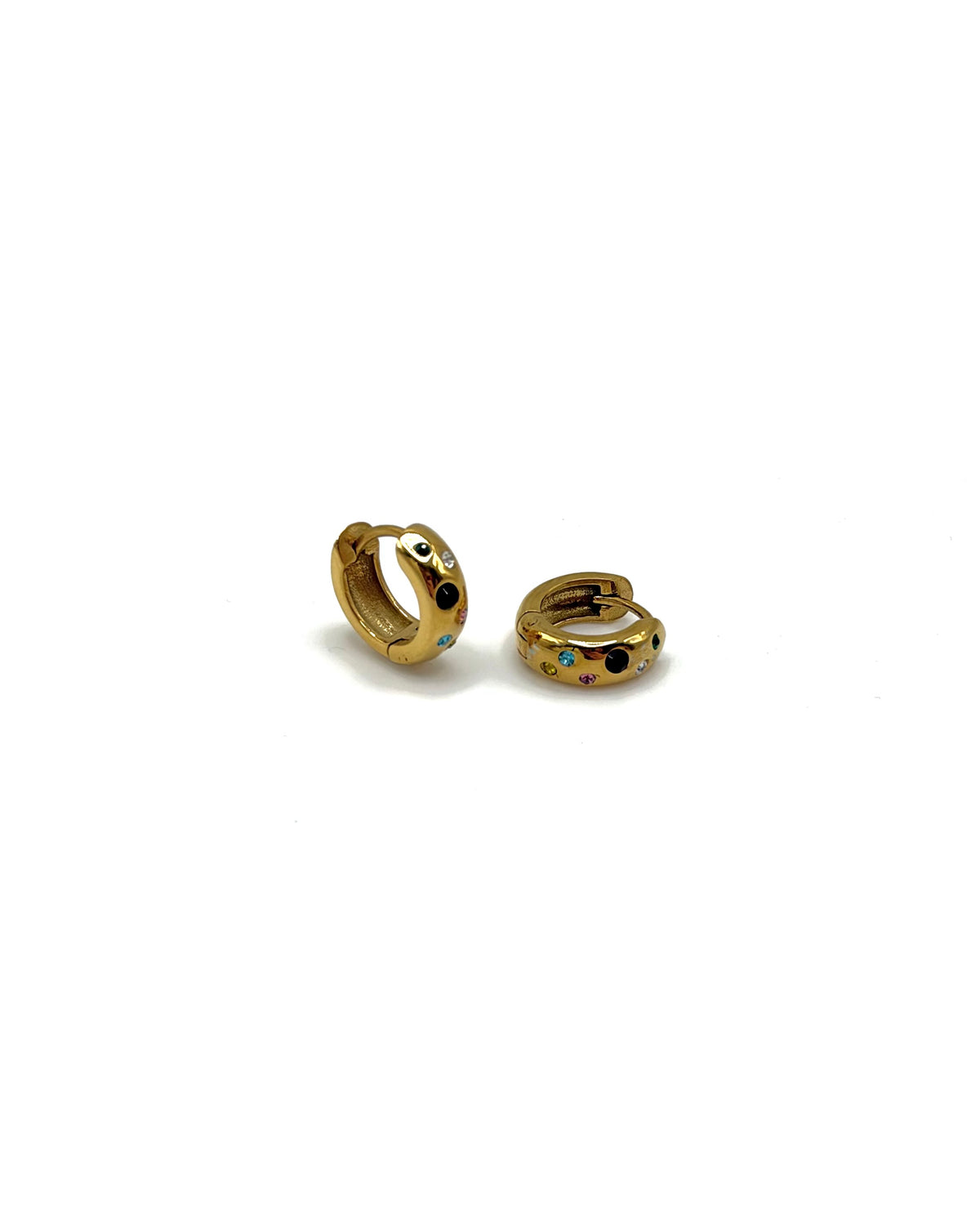 Cubic Zirconia Multi Shape Rounded Hoops