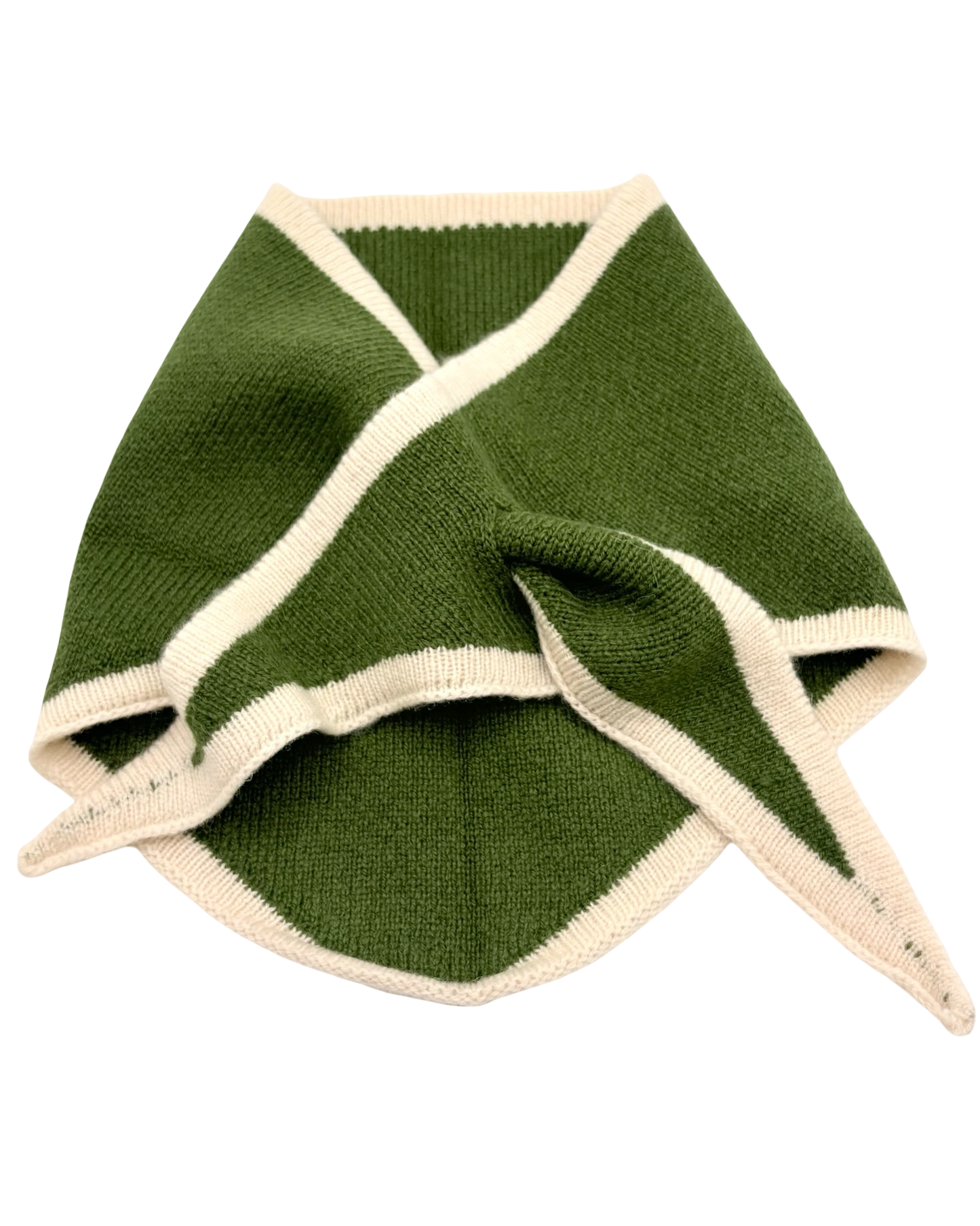 Two Tone Wool Triangle Scarf
