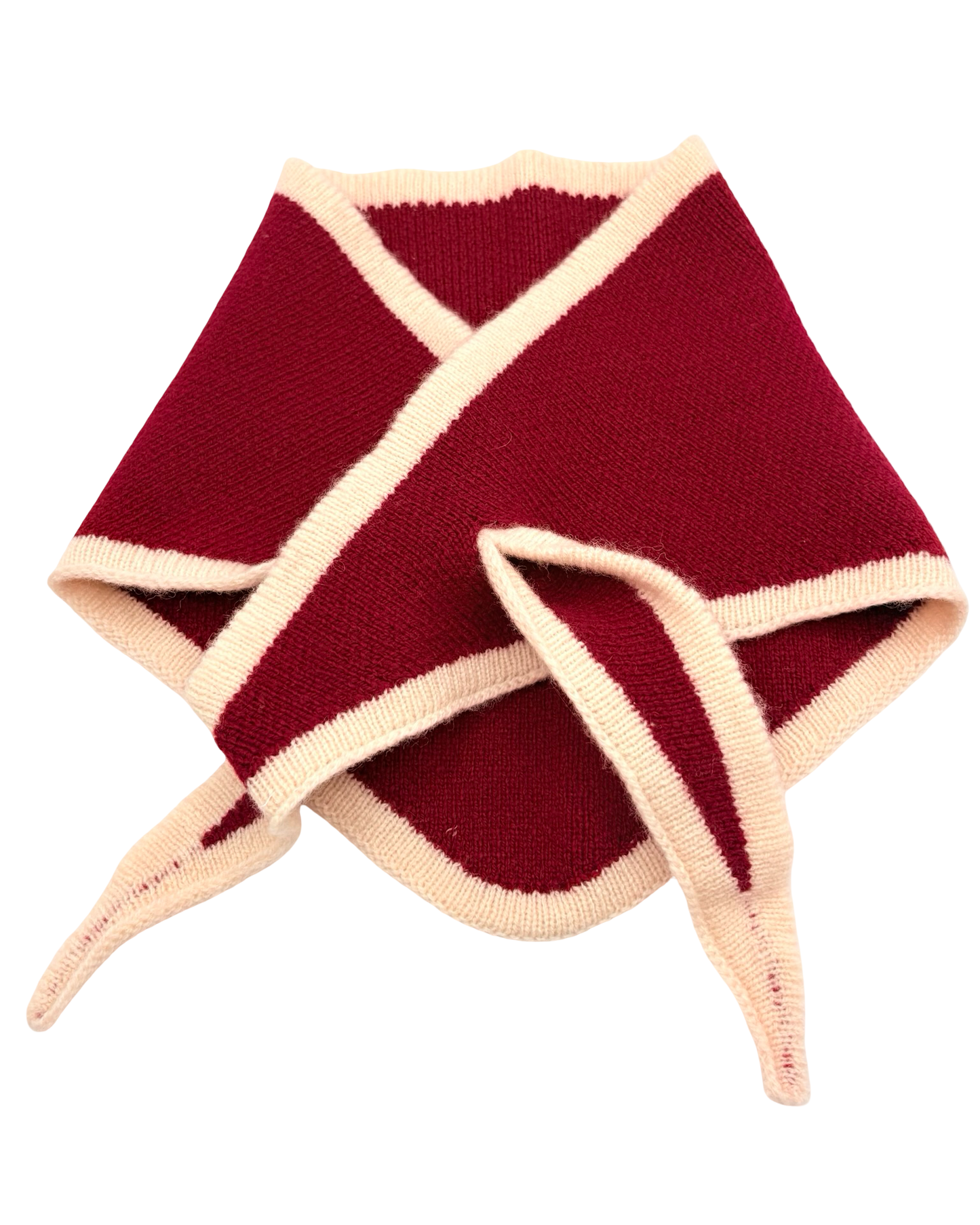 Two Tone Wool Triangle Scarf