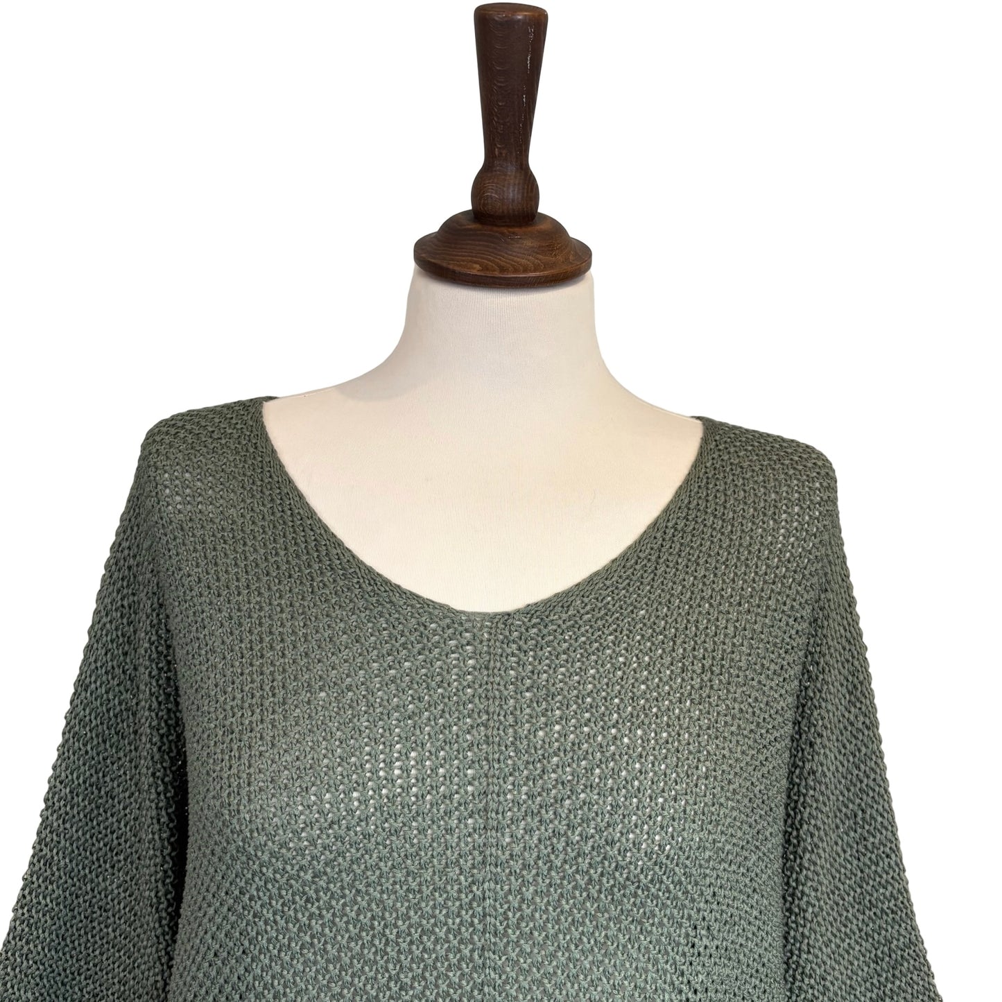 Elsie Mesh Three Quarter Sleeve Top