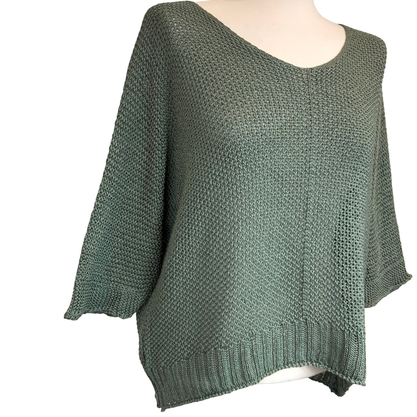 Elsie Mesh Three Quarter Sleeve Top