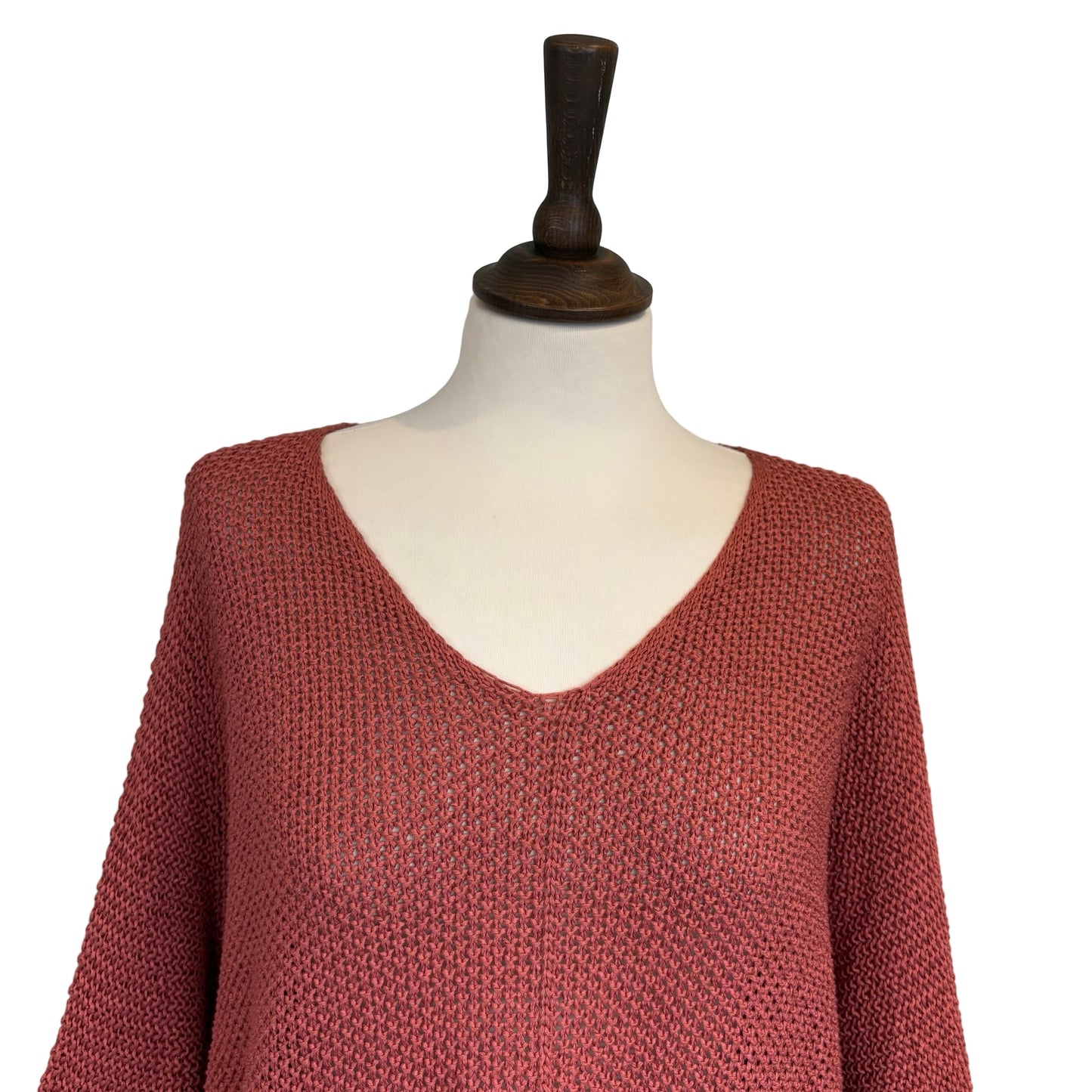 Elsie Mesh Three Quarter Sleeve Top