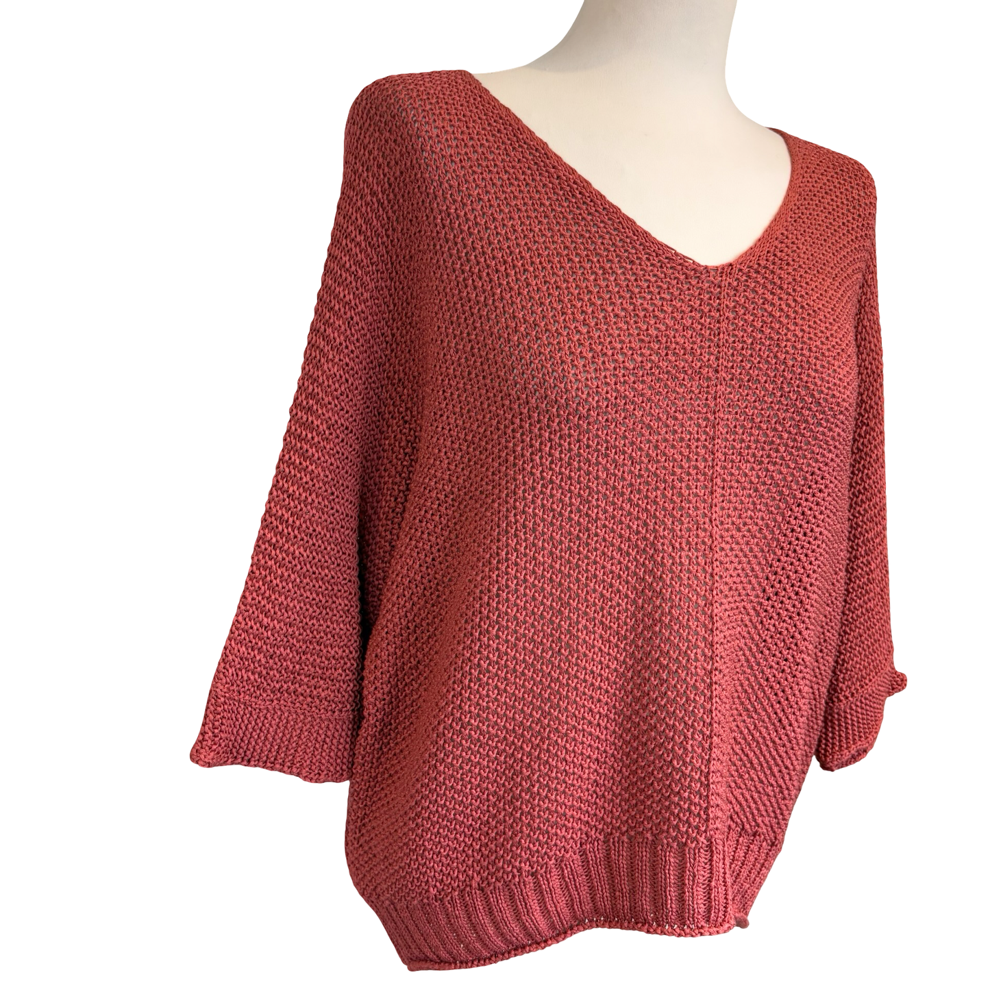 Elsie Mesh Three Quarter Sleeve Top