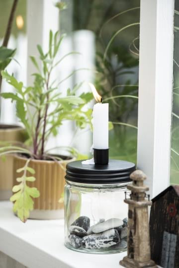 Glass Jar Candle Holder