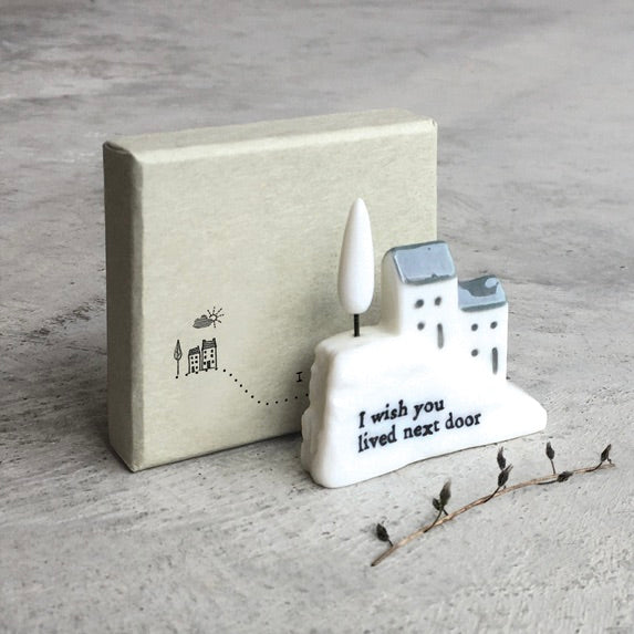 Porcelain house in a box