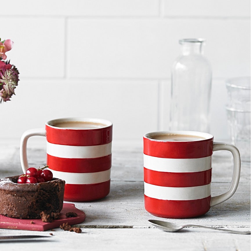 Cornishware Red 10oz Mug