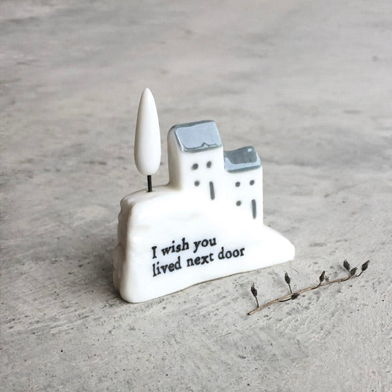 Porcelain house in a box