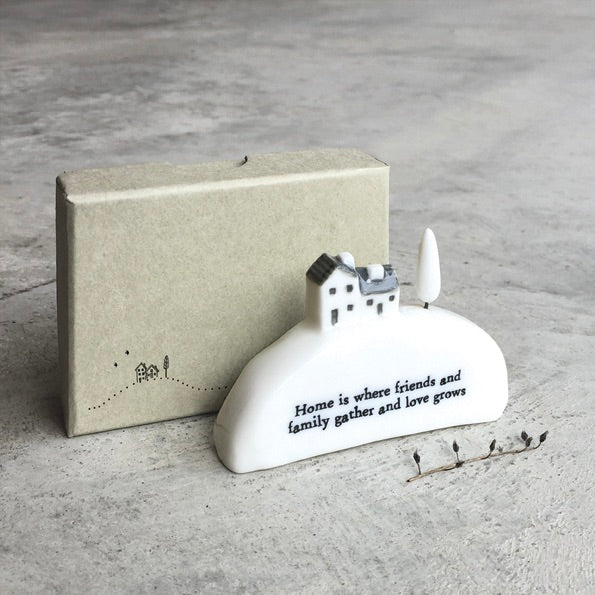 Porcelain house in a box