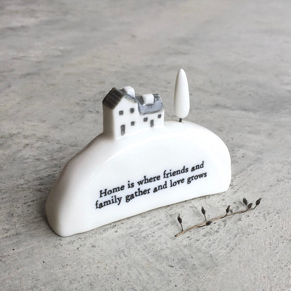 Porcelain house in a box