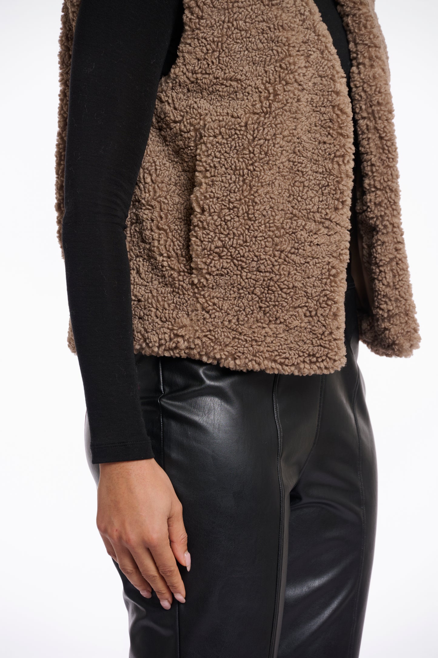 Rino & Pelle Cropped Teddy Waistcoat