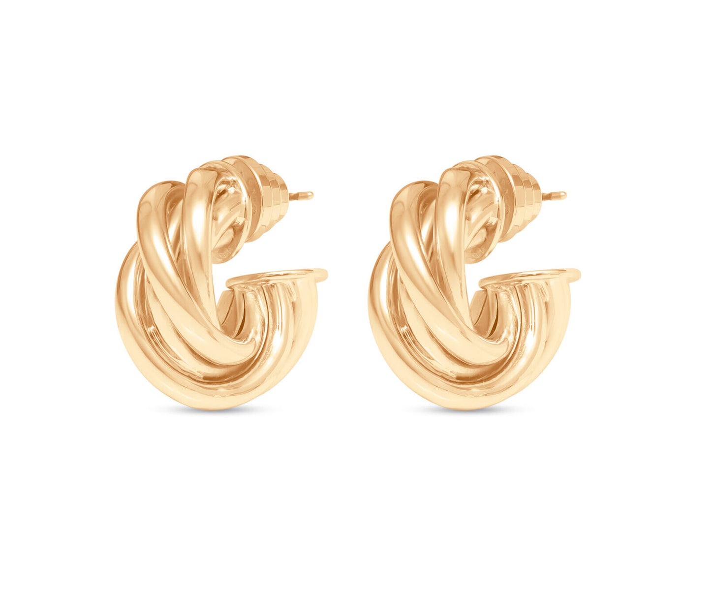Talis Chains Chunky Twist Hoops