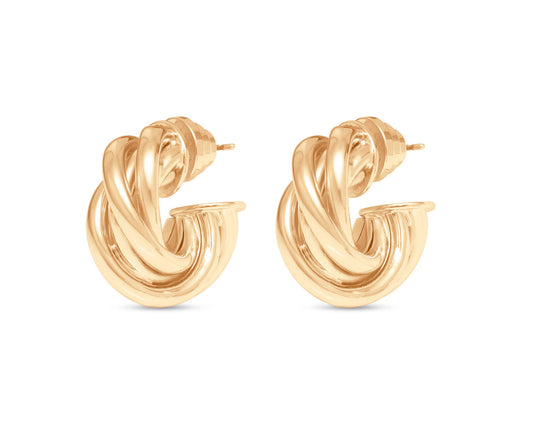 Talis Chains Chunky Twist Hoops
