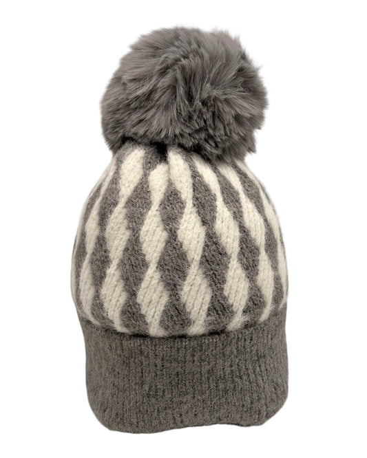 Diamond Pom Pom Hat