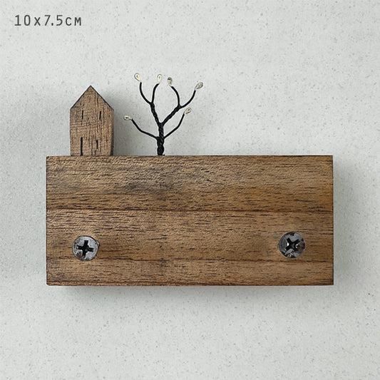 Wood Pegboard- House & Tree