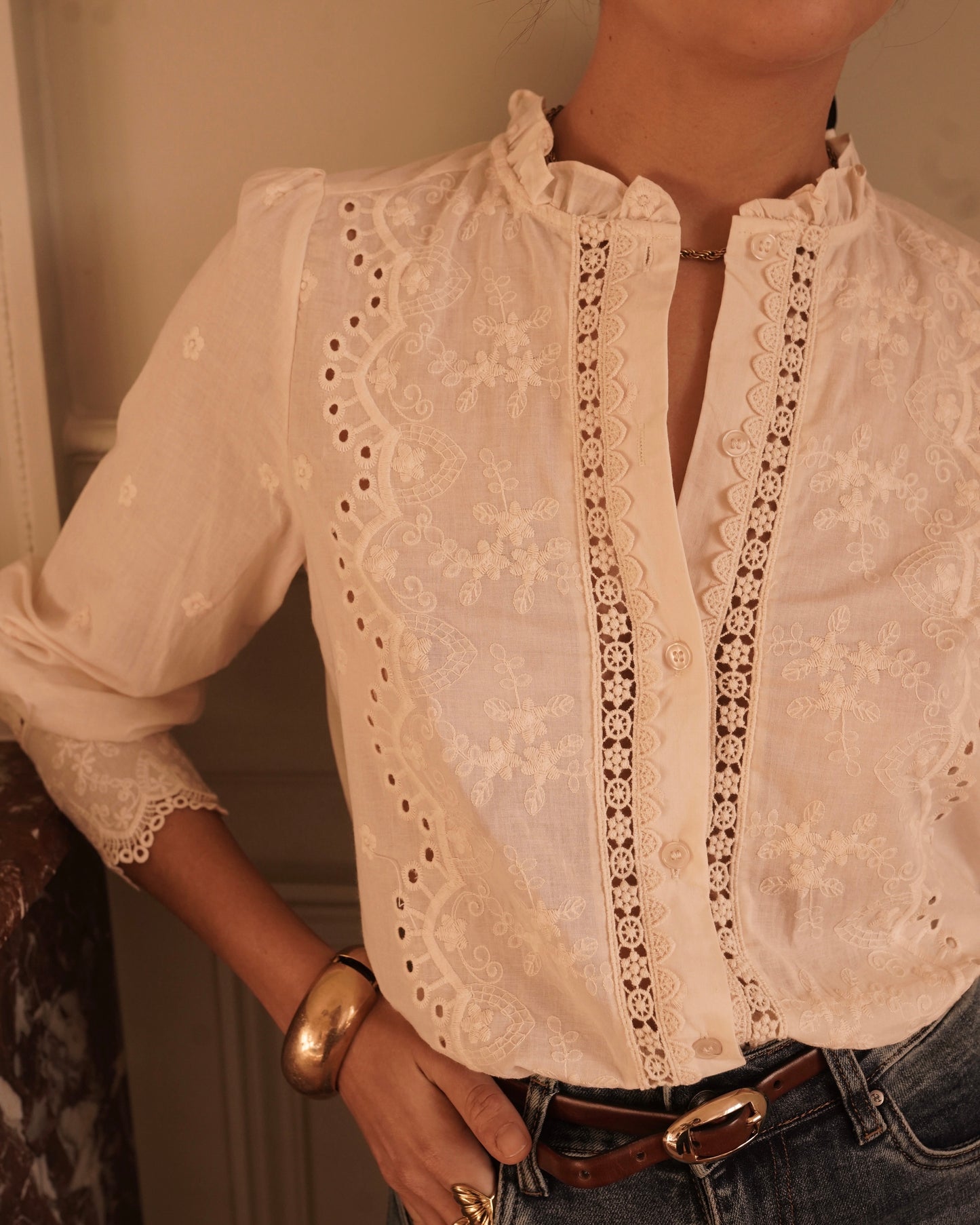 Bethany Vintage Style Blouse