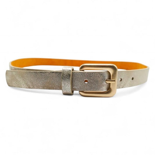 Skinny Gold Buckle Belt