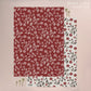 Small Gift Wrap Sheet-Red Daisy