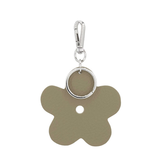 Leather Flower Keyring