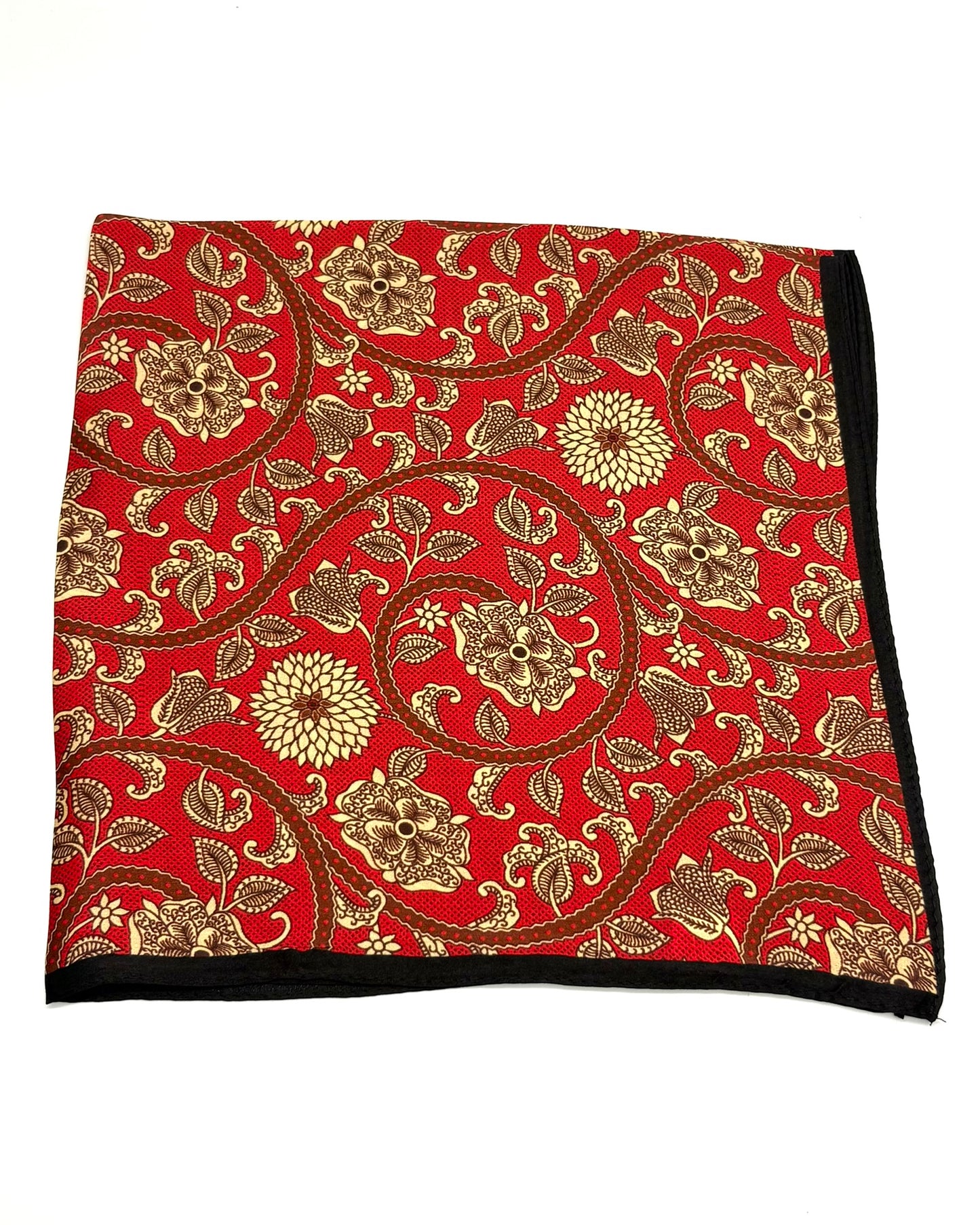 100% Silk Floral Scarf