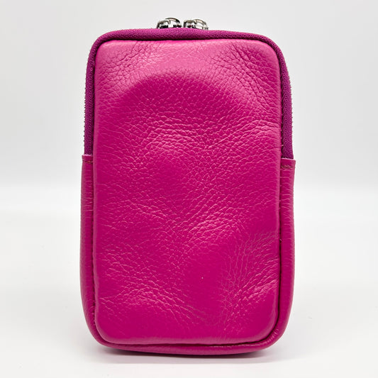 Leather Crossbody Smartphone Pouch