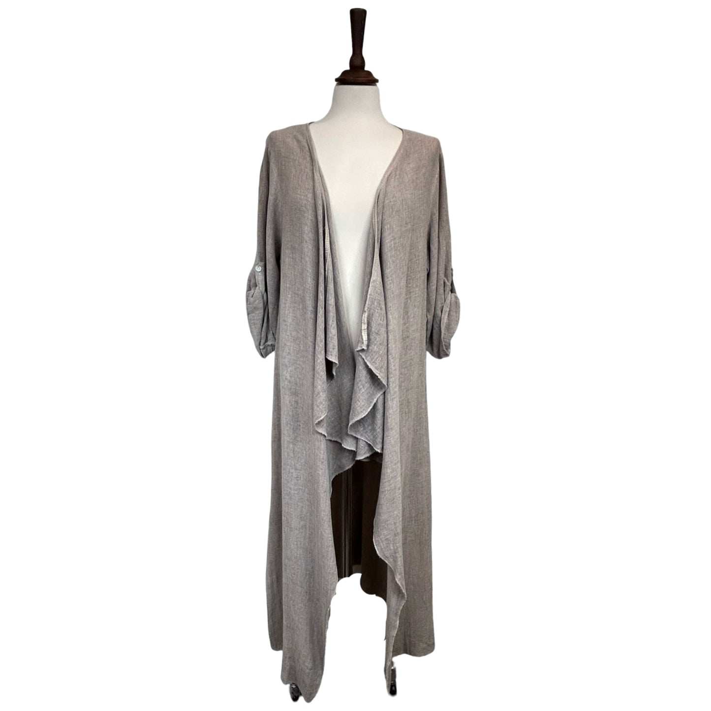 Olga Hessian Waterfall Cardigan