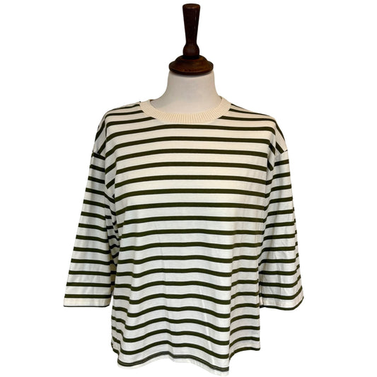 Aurelia Three Quarter Sleeve Stripe Top