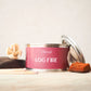 Log Fire Candle Tin