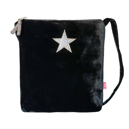 Star Velvet Crossbody Purse