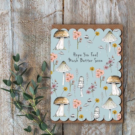 Toasted Crumpet Hope You Feel Mush Better Soon Mini Card