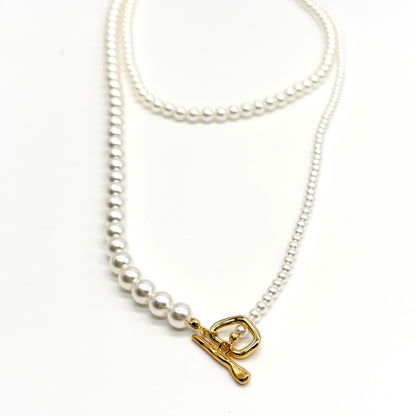 Long Chain Pearl Necklace