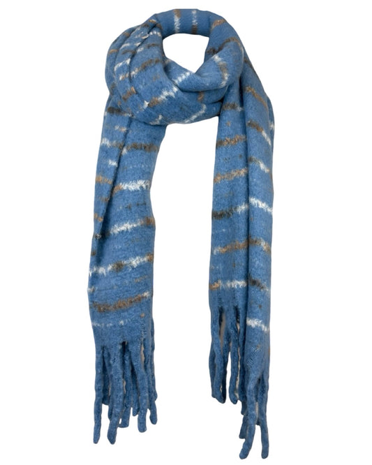 Speckled Line Tassel Scarf