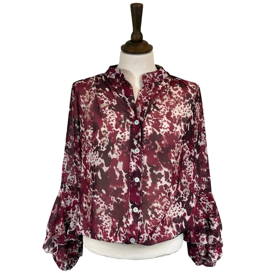Jodi Marble Print Blouse