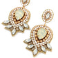 Pearl White Art Deco Earrings