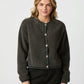 Neo Noir Limo Fluffy Knit Cardigan