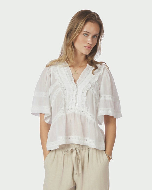 Neo Noir Evienne S Voile Top