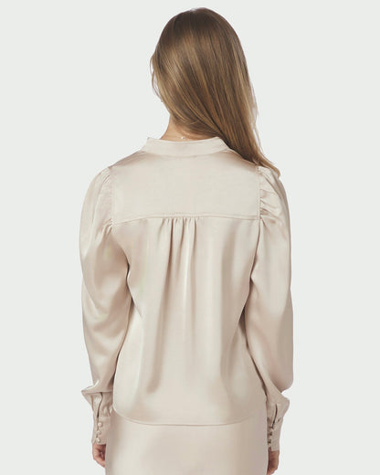 Neo Noir Rosslyn Heavy Sateen Blouse