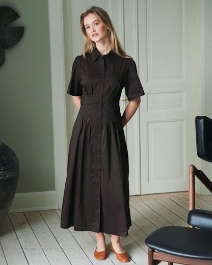 Neo Noir Baia Poplin Dress
