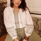 Clemmie Embroidered Tassel Blouse