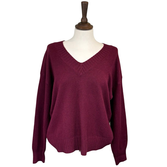 Leane Ribbed V Neck Jumper