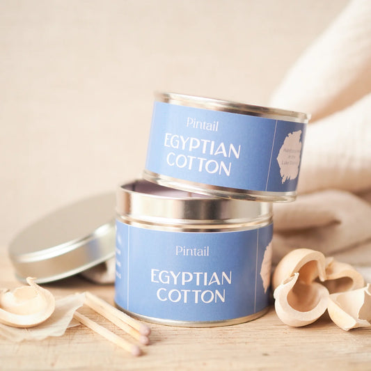 Egyptian Cotton Candle Tin