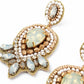 Pearl White Art Deco Earrings