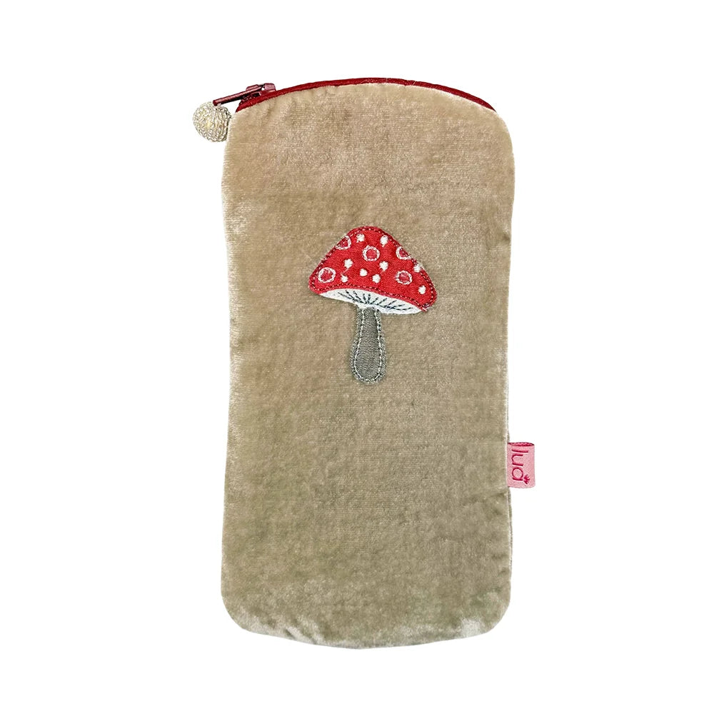 Red Mushroom Glasses Purse