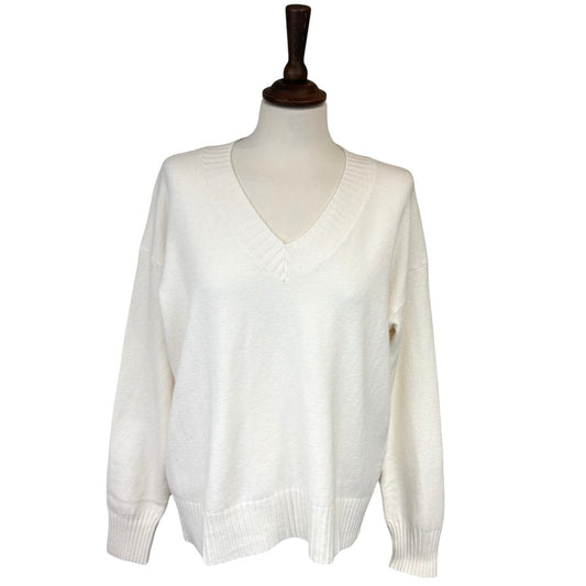 Leane Ribbed V Neck Jumper