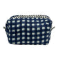 Gingham Trio Vanity Block Print Cosmetic Bags
