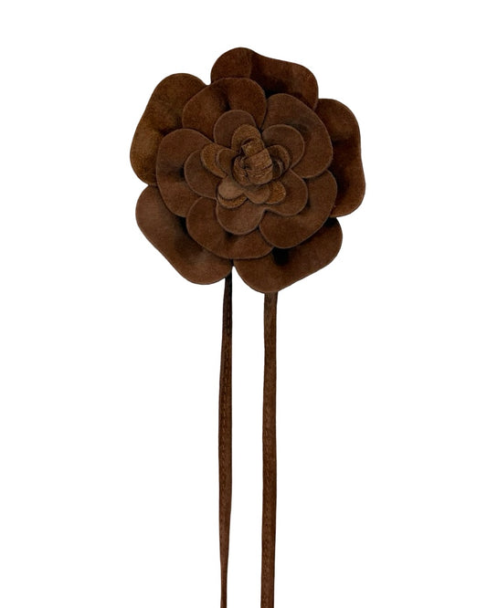 Suede Flower Belt