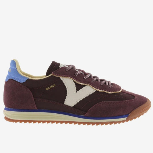 Victoria Saturno Nylon & Split Leather Trainers