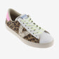 Victoria Berlin Split Leather Leopard & Glitter Trainers