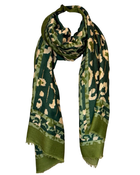 Lightweight Animal Print Scarf